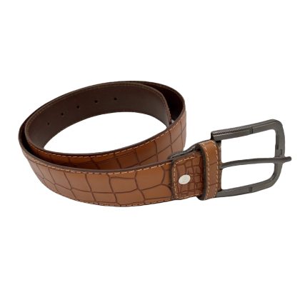 Snake Scale Belt In Brown