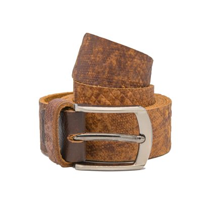 Snake Shade Leather Belt