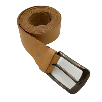 Men Belt In Light Brown