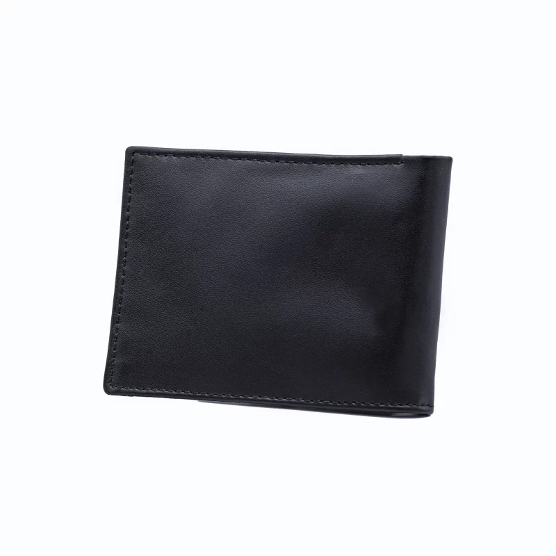 BOBBIE BLACK BIFOLD WALLET WITH CARABINER